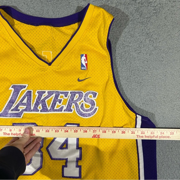 2000s Nike Los Angeles Lakers Shaquille O’Neal 34 Swingman Jersey Mens 2XL #1541 - Picture 7 of 9